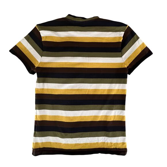 Vintage 90s Guess Jeans Striped Tee XS USA Made Unisex Streetwear Hip Hop Retro - Picture 2 of 10